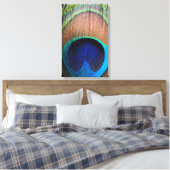 Toile Peacock Feather Close Up Détail de la photo Canvas (Insitu(Chambre))