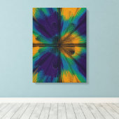 Toile Peacock Feather Interference Pattern  (Insitu (Plancher de Bois))