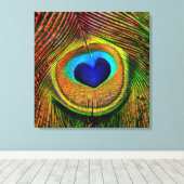 Toile Peacock Feathers OEil d'amour (Insitu (Plancher de Bois))