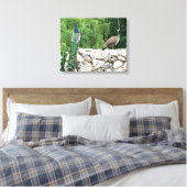 Toile Peacock in a Garden photographie Imprimer Wall Art (Insitu(Chambre))