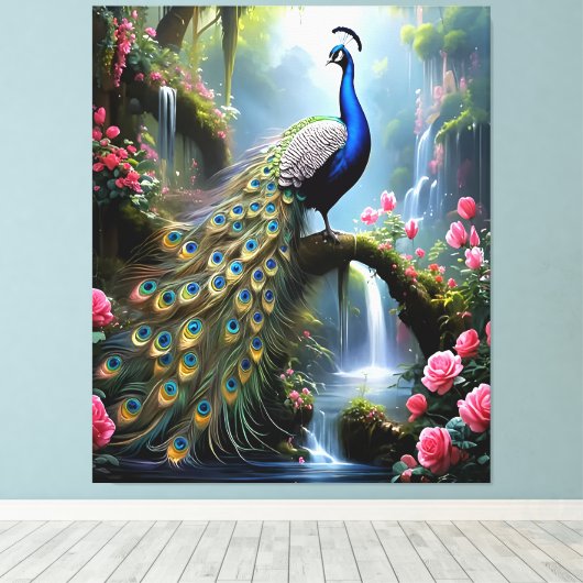 Toile Peacock Paradise (Insitu (Plancher de Bois))