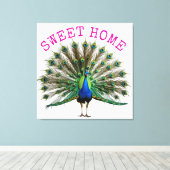 Toile Peacock Premium Wrapped Canvas (Insitu (Plancher de Bois))