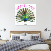Toile Peacock Premium Wrapped Canvas (Insitu(Chambre))