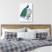 Toile Peacock sur la chaise (Insitu(Chambre))