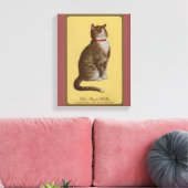 Toile Peake, le chat tabby de Chessie (Insitu(Salon))
