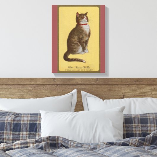 Toile Peake, le chat tabby de Chessie (Insitu(Chambre))