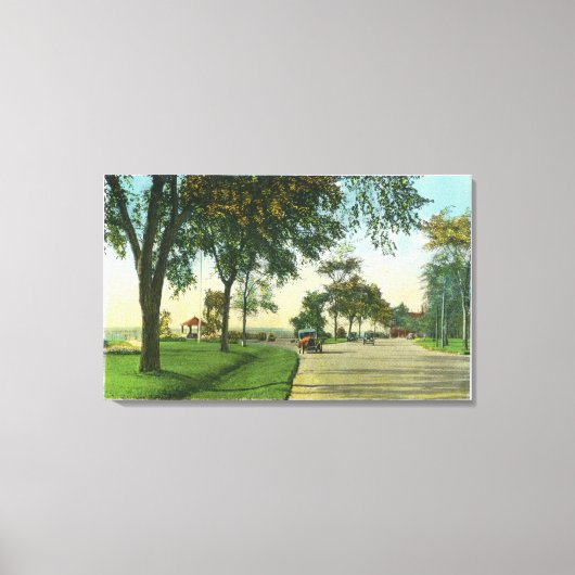 Toile Peaks Island Vue sur le Knob Citrouille (Recto)