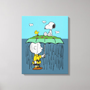 Toile Peanuts Jour Ensoleillé Jour Pluvieux Moitié & M