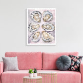Toile Pearlescent Oyster Art Canvas Wall Art Decor  (Insitu(Salon))
