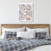 Toile Pearlescent Oyster Art Canvas Wall Art Decor  (Insitu(Chambre))