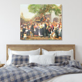 Toile Peasant Wedding in Lower Austria (oil on canvas) (Insitu(Chambre))