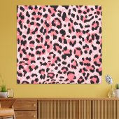 Toile Peau léopard : texture vintage et transparente (Insitu(Salon))