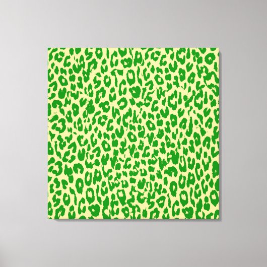 Toile Peau Poster de animal Verte De Leopard - Art (Recto)