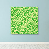 Toile Peau Poster de animal Verte De Leopard - Art (Insitu (Plancher de Bois))