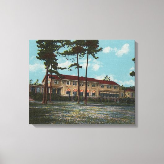 Toile Pebble Beach, CA - Del Monte Lodge Vue et (Recto)