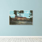 Toile Pebble Beach, CA - Del Monte Lodge Vue et (Insitu (Plancher de Bois))