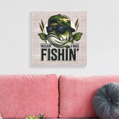 Toile Pêche à la basse drôle (Insitu(Salon))