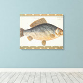 Toile Pêche à la carpe peinture à l'eau douce (Insitu (Plancher de Bois))