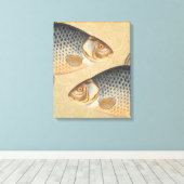 Toile Pêche à la carpe peinture à l'eau douce (Insitu (Plancher de Bois))