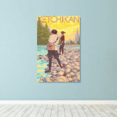 Toile Pêche à la mouche - Ketchikan, Alaska (Insitu (Plancher de Bois))