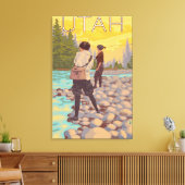 Toile Pêche à la moucheUtah (Insitu(Salon))