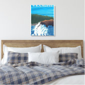 Toile Pêche à l'ours dans la rivière - Wrangell, Alaska (Insitu(Chambre))