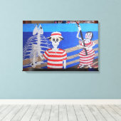 Toile pêche amusante (Insitu (Plancher de Bois))