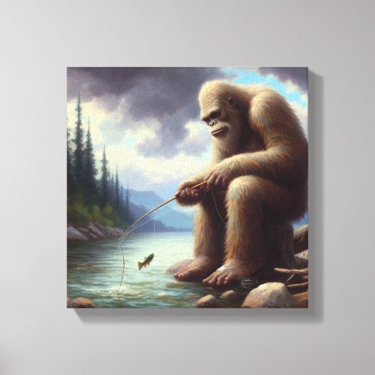 Toile Pêche au Bigfoot (Recto)