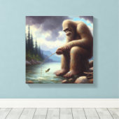 Toile Pêche au Bigfoot (Insitu (Plancher de Bois))