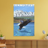 Toile Pêche de l'aigle du Connecticut (Insitu(Salon))