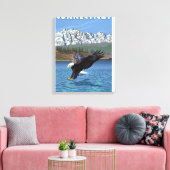 Toile Pêche de l'aigle du Connecticut (Insitu(Salon))