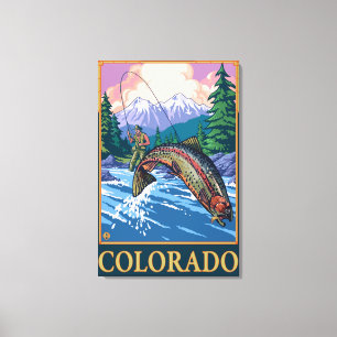 Toile Pêche de mouche SceneColorado