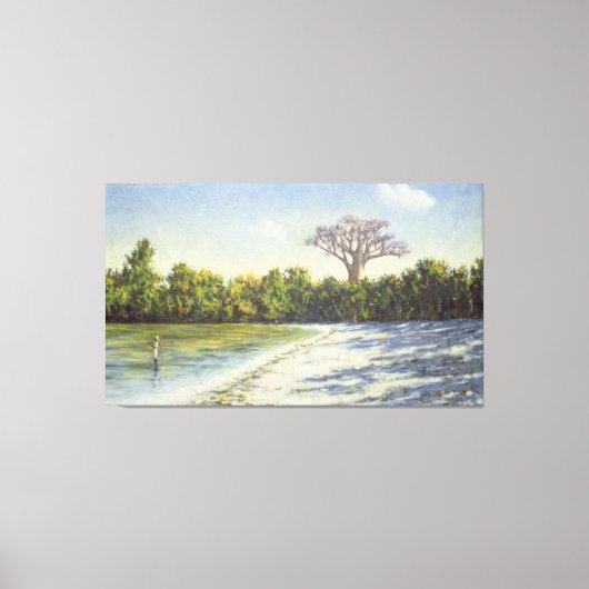 Toile Pêche en Afrique 1996 (Recto)