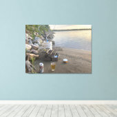 Toile Pêche et bière (Insitu (Plancher de Bois))