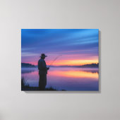 Toile Pêcheur au coucher du soleil (Recto)