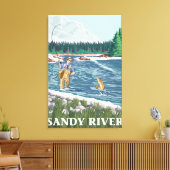 Toile Pêcheur de mouches - Sandy River, Oregon (Insitu(Salon))