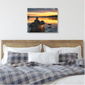 Toile Pêcheur en barque de bois (Insitu(Chambre))