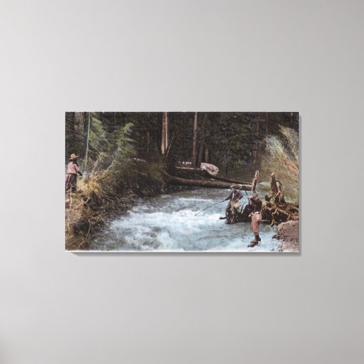 Toile Pêcheurs Pêche à Commonwealth Creek (Recto)