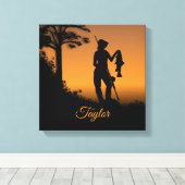 Toile Pêcheuse au Crépuscule  (Insitu (Plancher de Bois))