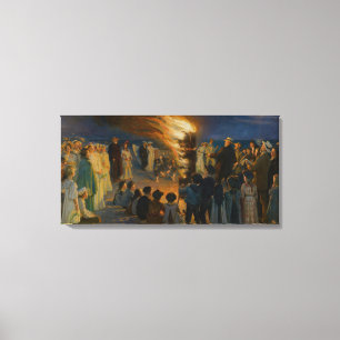 Toile Peder Severin Kroyer - Feu de la veille de la Sain