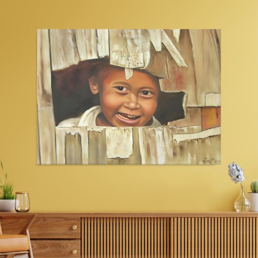 Toile Peek-A-Boo Boy Canvas Imprimer (Insitu(Salon))