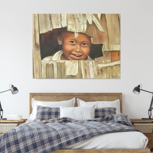 Toile Peek-A-Boo Boy Canvas Imprimer (Insitu(Chambre))