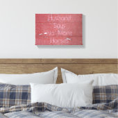 Toile Peeling Grange Peinture, Mari Dit Plus De Chevaux (Insitu(Chambre))