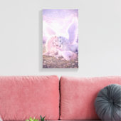 Toile Pegasus Family – Soft Pastel Fantasy Canvas Art (Insitu(Salon))