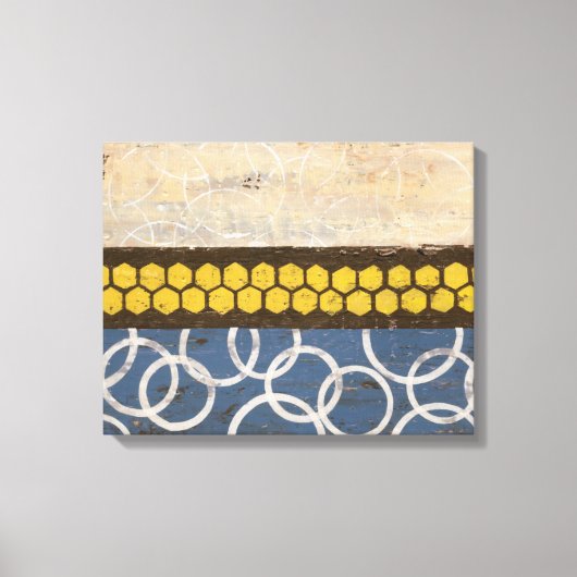 Toile Peigne de miel Abstrait I (Recto)