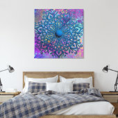Toile Peindre Des Plaques Sur Une Fleur Mandala Embossée (Insitu(Chambre))