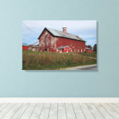 Toile Peint en Rouge (Insitu (Plancher de Bois))