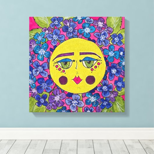 Toile Peint Hydrangea Flower Canvas (Insitu (Plancher de Bois))