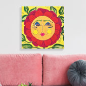 Toile Peint Pansy Flower Canvas (Insitu(Salon))