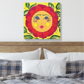 Toile Peint Pansy Flower Canvas (Insitu(Chambre))